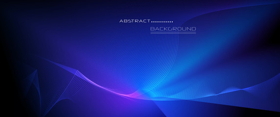 Wall Mural - vector illustration abstract wavy, wave, line and blurred gradient mesh in bright color background. 