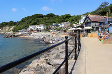 A View Of Steephill Cove Near Ventnor On The Isle Of Wight, England