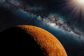 Wall Mural - artist view of the mars planet