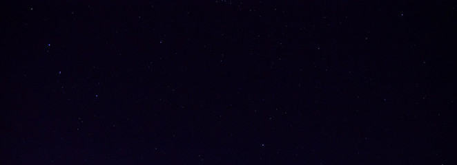 panorama blue night sky milky way and star on dark background.universe filled with stars, nebula and