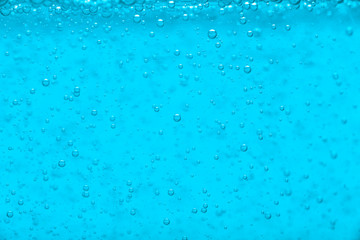 Wall Mural - blue water liquid bubble background with bubbles