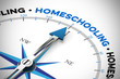 © Robert Kneschke - Homeschooling Konzept mit Kompass bei Coronavirus Epidemie