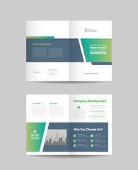 Wall Mural - Business Bi-Fold Brochure Design | Booklet Design | Marketing and Financial Document 