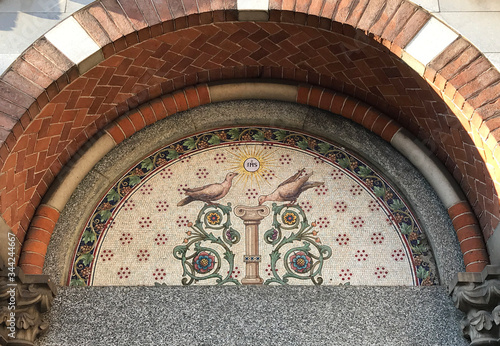 Cuadros en Lienzo Detail of the church of Saint Pietro martyr in Monza, Italy.