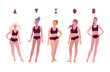 © Sonya illustration - Vector collection of female body types
