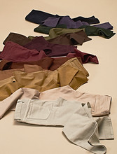 Jeans Arranged By Earth Tone Shades