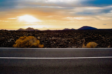 Wall Mural - image related to unexplored road journeys and adventures.road through the scenic landscape to the de