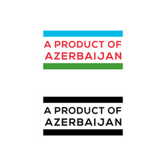 a product of Azerbaijan stamp or seal design vector download