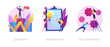 © Visual Generation - Business success basics icons set. Company work principles, productivity guarantee. Leadership, business plan, collaboration metaphors. Vector isolated concept metaphor illustrations.