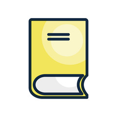 user interface concept, book icon, line color style