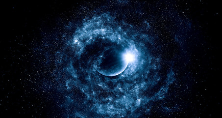 Wall Mural - Image of outer space. . Mixed media
