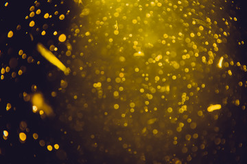 Abstract gold defocus bokeh glitter vintage lights