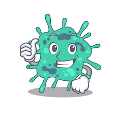 Sticker - Shigella boydii cartoon character design making OK gesture