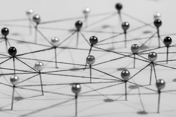 linking entities. network, networking, social media, internet co