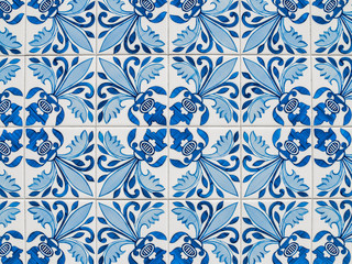 Wall Mural - vintage portuguese tiles in Oporto, Portugal