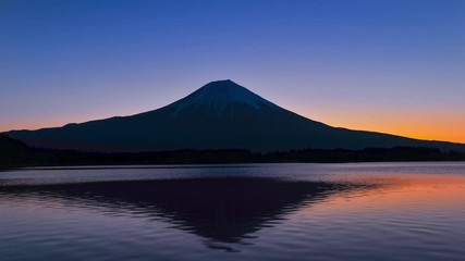 Canvas Print - 朝の富士山と田貫湖
