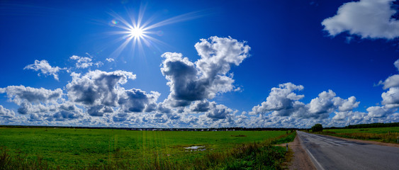 Wall Mural - road to the sky