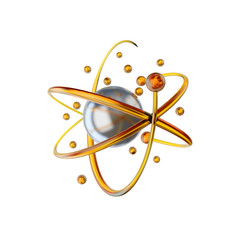Wall Mural - 3d illustration of molecule model. science or medical background with molecules and atoms.