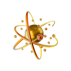 Wall Mural - 3d illustration of molecule model. science or medical background with molecules and atoms.
