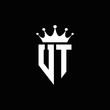 © NanasArt - UT logo monogram emblem style with crown shape design template