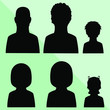 © BigHostX - Character Set Silhouette Vector Illustration