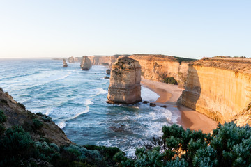 Sticker - Twelve Apostles Sea Rocks near Great Ocean Road , Port Campbell National Park, Australia