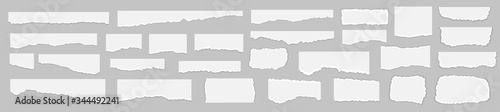 Fotografía Torn paper set vector, layered. Vector illustration