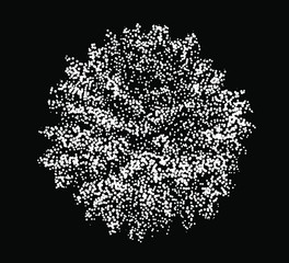 Wall Mural - distorted and glitched sphere made of particles. generative computer art and parametric design.