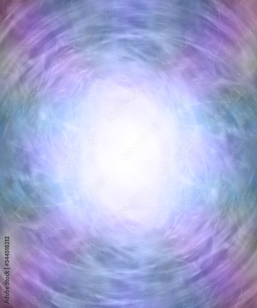 Spiritual healing white orb light background - bright light oval center and  swirling sparkles on pink, blue and green background frame border Stock  Illustration | Adobe Stock, image size:833x1000