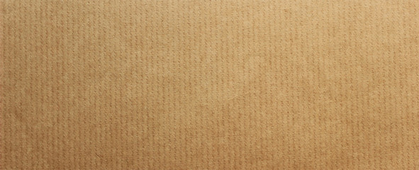Wall Mural - brown paper craft canvas long background