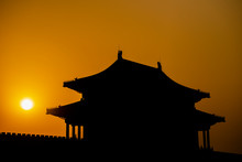 Sunset And The Roof Of The Forbidden City