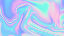 Trendy Texture With Polarization Effect And Colorful Neon Holographic Stains. Abstract Background In Psychedelic Vaporwave Style Like In Old Retro Tie-dye Design Of 70s.