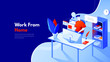 © PixelBlend - Vector Flat Illustration Work From Home