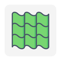 Sticker - roofing material icon