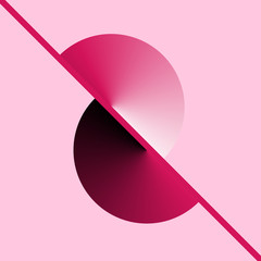 Leinwandbilder - abstract circle shapes with gradient. logo or icon template design
