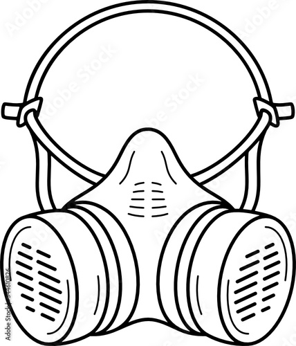 Half Face Respirator Mask Stock Vector Adobe Stock Half Face Respirator Mask Stock Vector Adobe Stock
