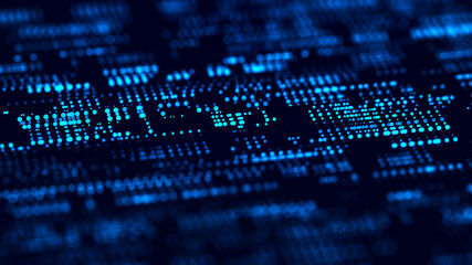 Wall Mural - abstract digital background. science background. technological background. matrix. binary code. fall