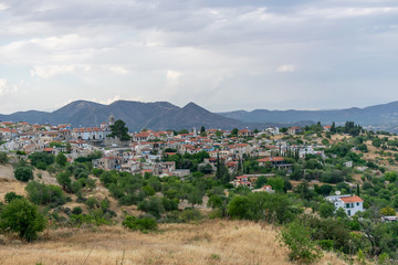 The picturesque village is located high in the mountains.