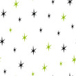© Julia - Vector seamless pattern with small stars. Starry sky background. Design template for wallpaper, wrapping, textile.