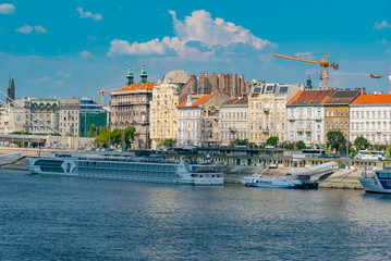 Poster - panorama of the city of Budapest in Hungary