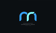 Rm Mr M R Letter Logo Design Icon Vector Symbol