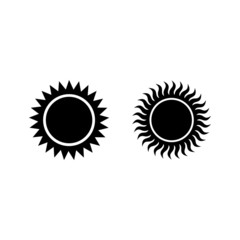 sun icon symbol Flat vector illustration for graphic and web design.