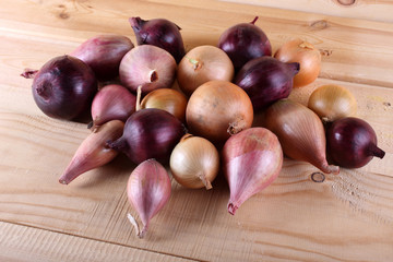 Wall Mural - Onion on table