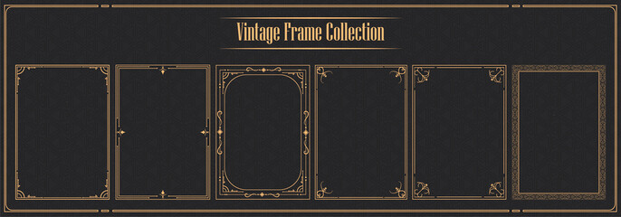luxury vintage ornamental frame collection