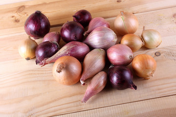 Wall Mural - Onion on table