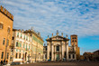 View of Piazza Sordello in Mantua (Mantova), north Italy