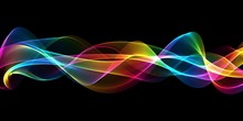  Abstract Rainbow Light Wave Futuristic Background
