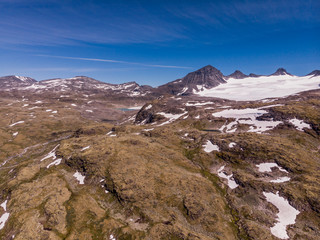 Sticker - Mountains landscape. Norwegian route Sognefjellet