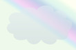 Abstract Beautiful Simple Empty Smudge Cloud Design On Colorful Rainbow Gradient Background