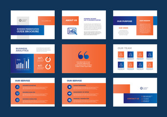 Poster - Business Presentation Brochure Guide Design | Powerpoint  Slide Template | Sales Guide Slider